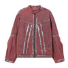 Wax Coated Denim Motorcycle Jacket