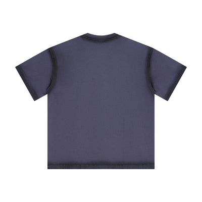 Vintage Washed Oversized Colorblock Tee