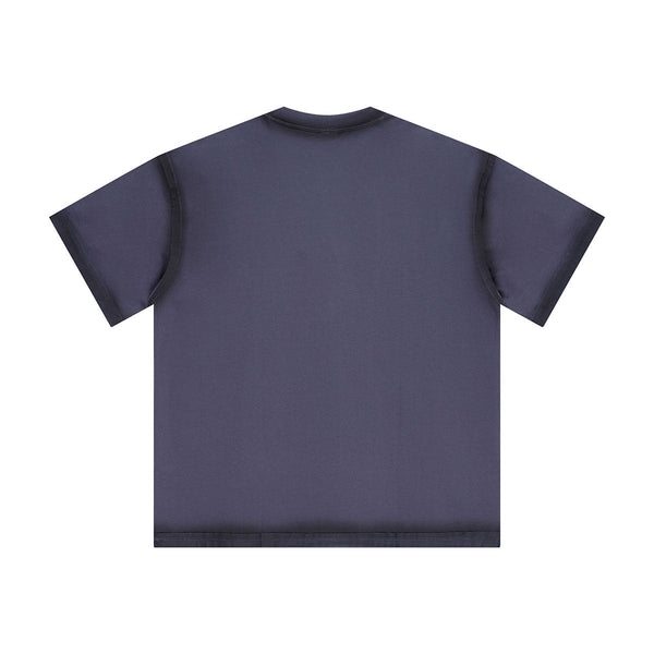 Vintage Washed Oversized Colorblock Tee