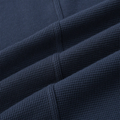 Heavyweight Waffle Split-Hem Texture T-Shirt