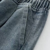 Drawstring Relaxed Fit Denim Shorts