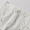 Zipper Hem Slight Flared Leg Cargo Pants