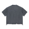 Distressed Oversized Raw Hem Tee