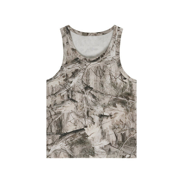 Forest Print Camo Nature Inspired Sleeveless Tank