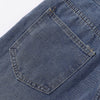 Embroidered Patch High Waist Wide Shorts