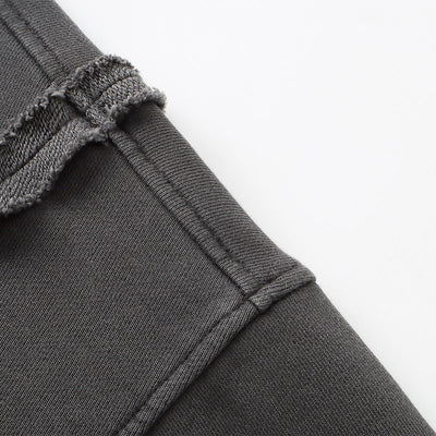 Distressed Vintage Wash Zip Up Hoodie