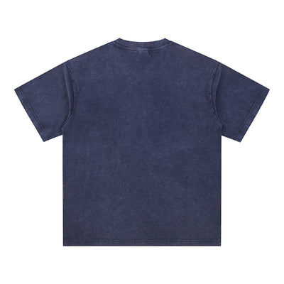 Men's Casual Washed V-Neck T-Shirt 8oz