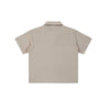 Waffle Knit Lapel Polo T Shirt