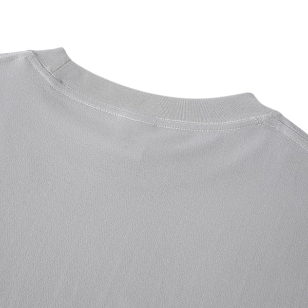 Vintage Wash Relaxed Linen-Cotton Blend Short Sleeve T-Shirt