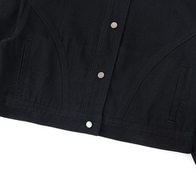 420G Vintage Cropped Slim Fit Denim Jacket