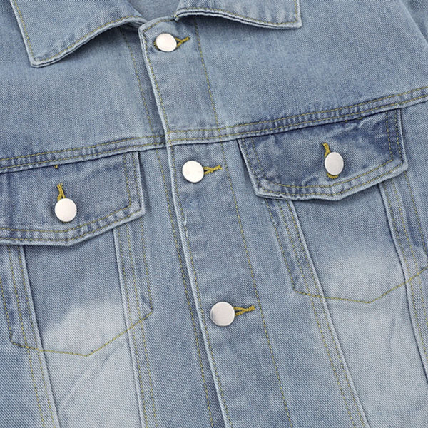Unisex Retro Street Washed Vintage Denim Jacket