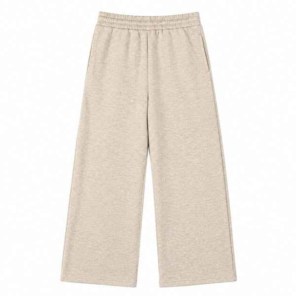Quiet Luxury Old Money Style 320G Flower-Sand Straight-Leg Trousers