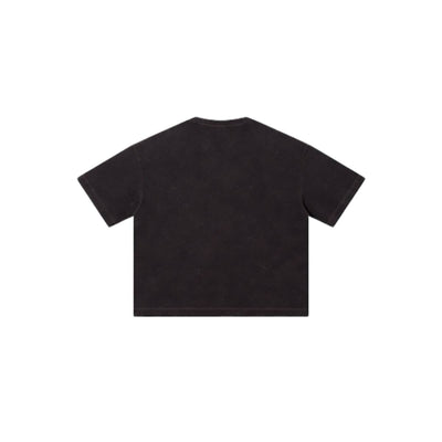 Distressed Fade Drop Shoulder Oversized Cotton T-Shirt
