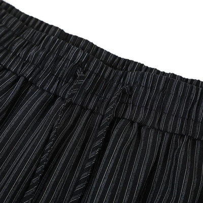 Vintage Striped Wide Leg Suit Trousers