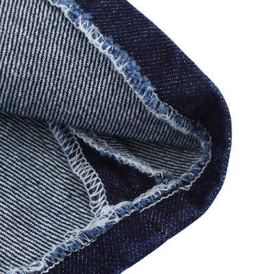 Classic Denim Square Neck A-Line Dress