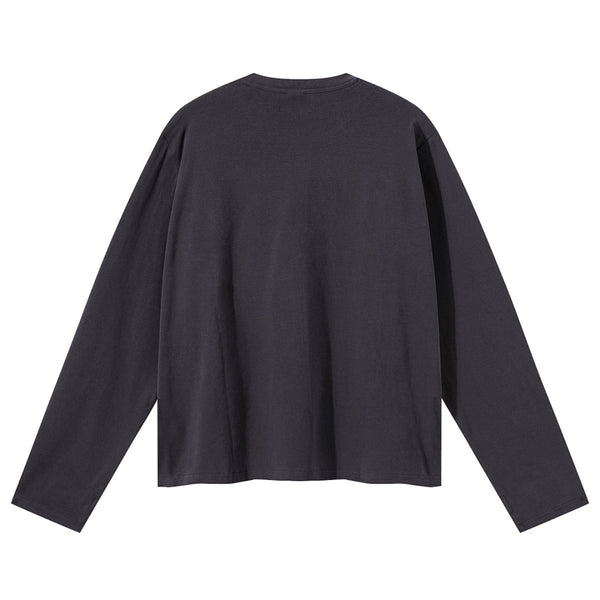 Solid Stretch Thumb Hole Long-Sleeve T-Shirt 260gsm