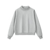 Women's Mockneck Solid Fleece Sweatshirt