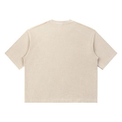 Snowflake Garment Dyed Waffle Knit Tee