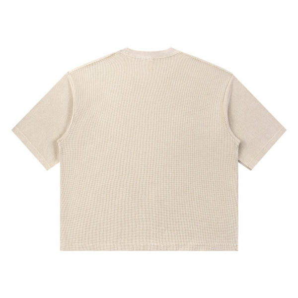 Snowflake Garment Dyed Waffle Knit Tee