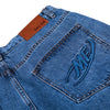 Vintage Blue Wide Leg Washed Denim Jeans