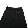 High-Waist A-Line Denim Cropped Shorts