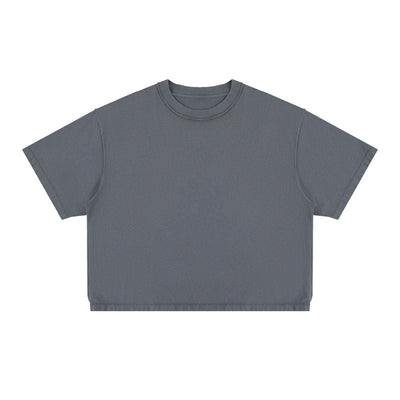 275G Heavyweight Cotton Coverstitch Cropped Tee