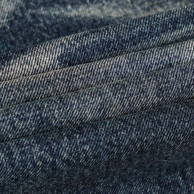 Blue Washed Baggy Cat Whisker Jeans