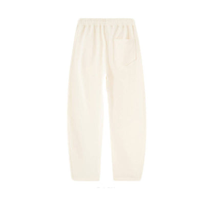 Boxy Curved Fit Elastic Waist Sweatpants