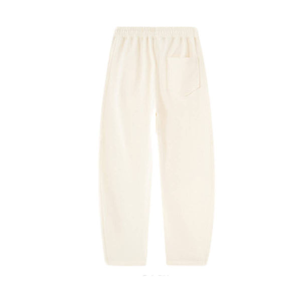 Boxy Curved Fit Elastic Waist Sweatpants