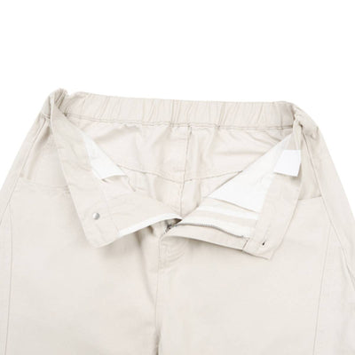 Vintage Washed Curved Panel Barrel-Leg Pants