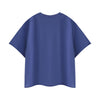 Snowflake Washed Raw Edge Boxy Cropped Tee