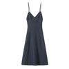 Women's Topstitched Twill Midi Dress