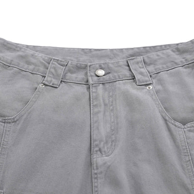 Multi Pocket Cargo Denim Shorts