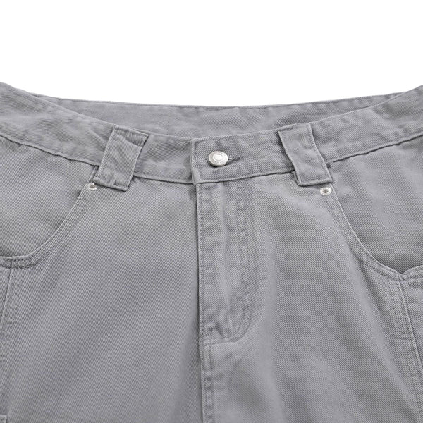Multi Pocket Cargo Denim Shorts