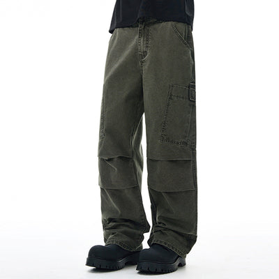 Cargo Wide Leg Stretch Waist Office Commuter Pants