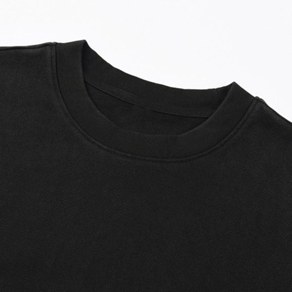 Heavyweight Vintage Wash Relaxed Fit Raw Edge T-Shirt
