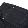 Raw Indigo Wide Leg Jeans with Metal Horsebit Detail
