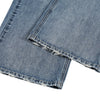 Vintage Washed Crease Effect Wide Leg Baggy Denim Jeans