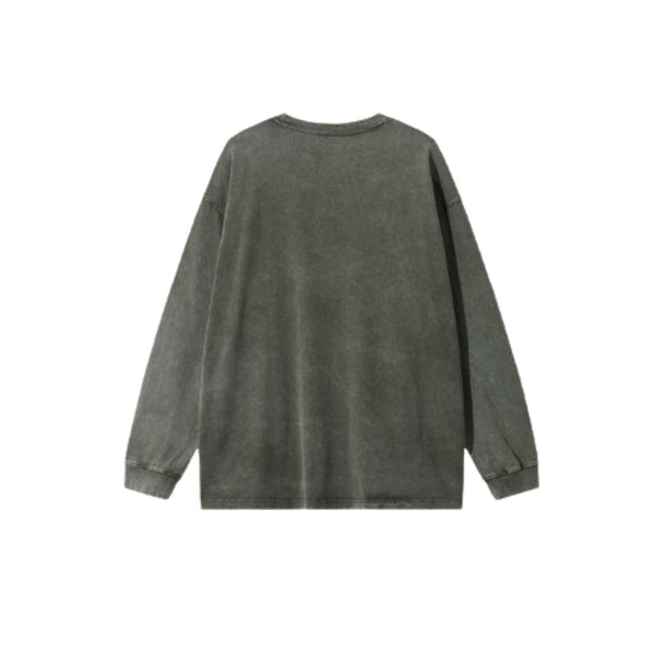 Vintage Tie-Dye Heavy Cotton Long-Sleeve T-Shirt 275gsm