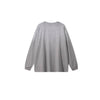 Retro Raw Edge Relaxed Fit Pure Cotton Long-Sleeve Tee 275gsm