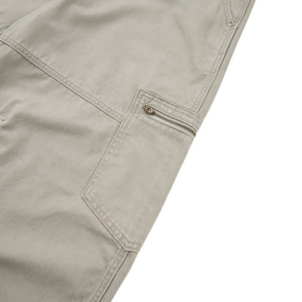Washed Wrinkled Barrel with Zipper Pockets Cargo Pants
