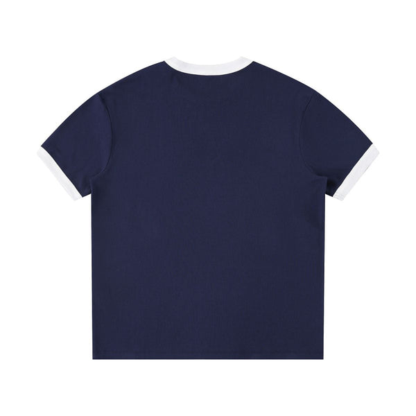 Crew Neck Boxy Fit Ringer Tee 220gsm