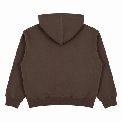 Boxy Cropped 340G Thermal Fleece Zip Hoodie