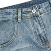 Vintage Whiskered Gradient Washed High Waist Barrel Wide Leg Denim Jeans