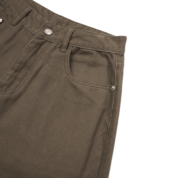Retro Washed Baggy Straight-Leg Bermuda Shorts