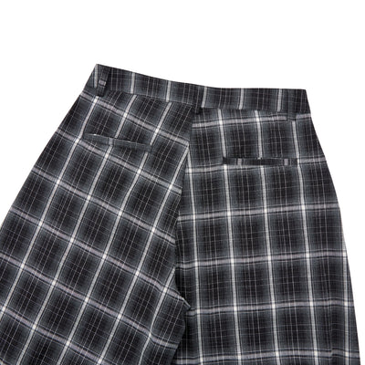 Vintage Hip-Hop Plaid High-Street Baggy Wide-Leg Trousers