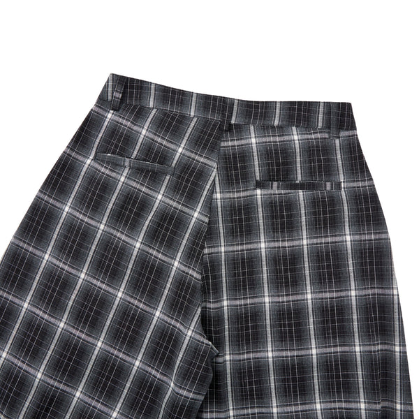 Vintage Hip-Hop Plaid High-Street Baggy Wide-Leg Trousers