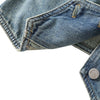 V-Neck Button-Front Denim Vest