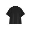 Vintage Snow Washed Waffle Knit V-Neck Polo Tee