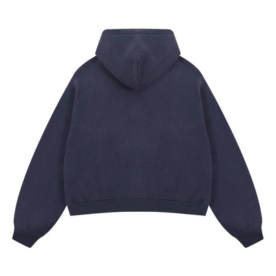 Dual Zipper Fleece Hooded Streetwear Hoodie